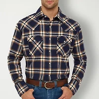 Ely Cattleman Brawny Flannel Mens Long Sleeve Western Shirt