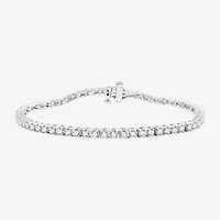 (H-I / Si2-I1) 3 CT. T.W. Lab Grown White Diamond 10K or 14K Yellow Gold Tennis Bracelet