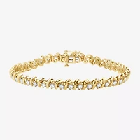 (H-I / Si2-I1) Womens 4 CT. T.W. Lab Grown White Diamond 10K Gold 7.5 Inch Tennis Bracelet