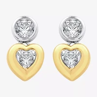 Ever Star (G / SI1-SI2) 1/4 CT.T.W. Lab-Grown Diamond 14K Gold Over SIlver Round Stud Earrings