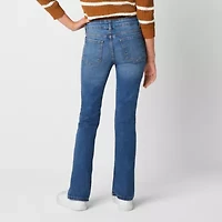 Thereabouts Little & Big Kid Girls Adjustable Waist Stretch Fabric Superflex Mid Rise Regular Fit Bootcut Jean