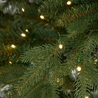 Nearly Natural Faux Slim 12 Foot Pre-Lit Pine Christmas Tree