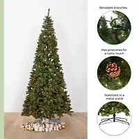 Nearly Natural Faux Foot Pre-Lit Pine Christmas Tree