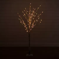 Nearly Natural Faux Pre-Lit Birch Christmas Tree