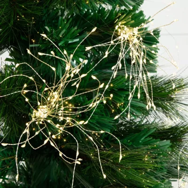 Nearly Natural Fiber Optic Faux 5 Foot Pre-Lit Pine Christmas Tree