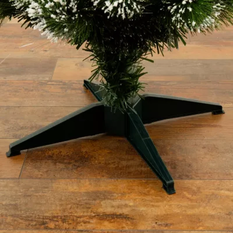 Nearly Natural Fiber Optic Faux 4 Foot Pre-Lit Pine Christmas Tree