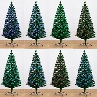 Nearly Natural Fiber Optic Faux 6 Foot Pre-Lit Pine Christmas Tree