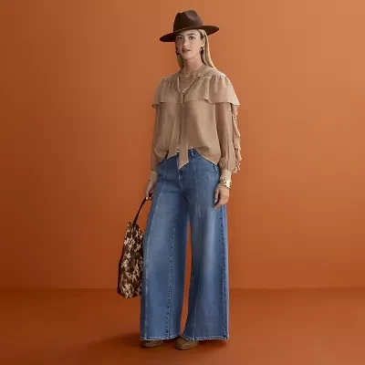 a.n.a Stone Band Womens Panama Hat