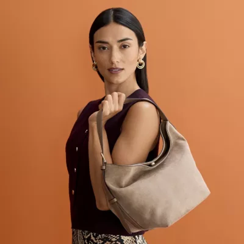 Worthington Jo Mini Faux Suede Bucket Bag