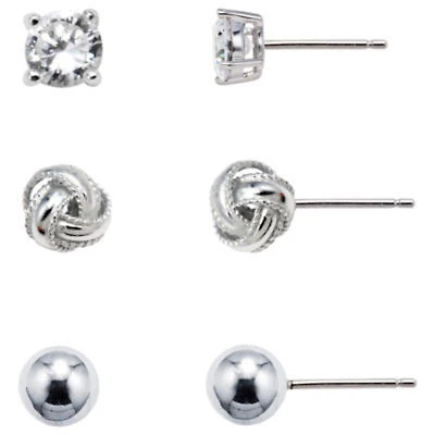 Sterling Silver Earring Set