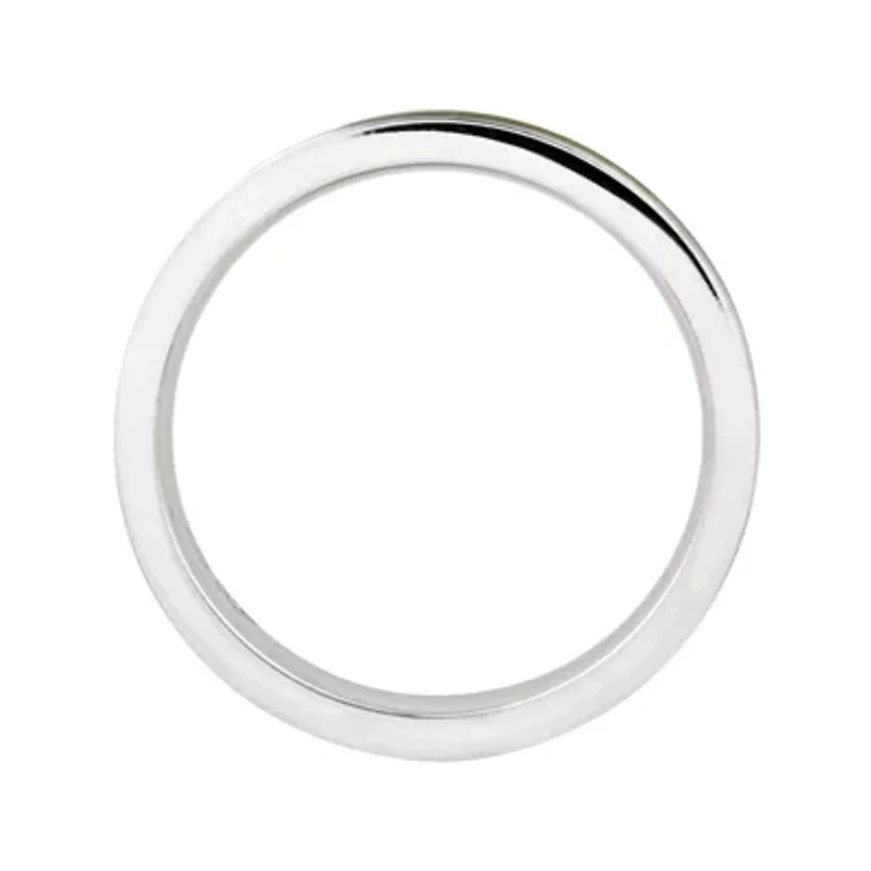 Personally Stackable Sterling Silver Brown Enamel 3.25mm Ring