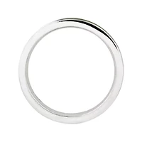 Personally Stackable Sterling Silver Brown Enamel 3.25mm Ring