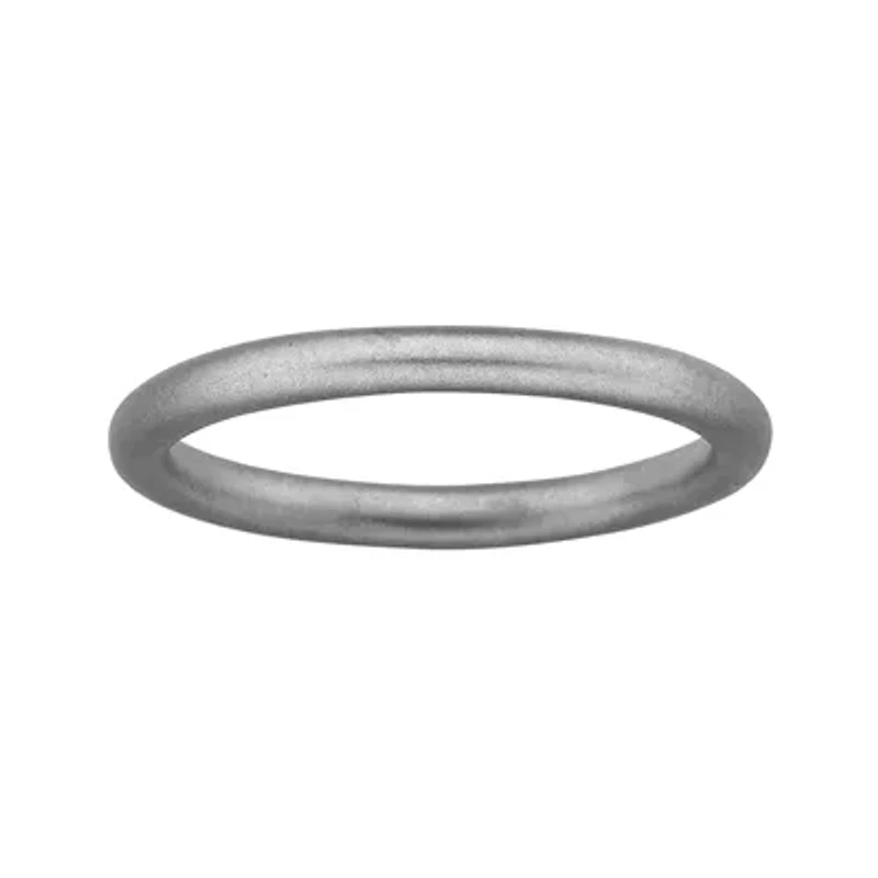 Personally Stackable Sterling Silver Satin Ring