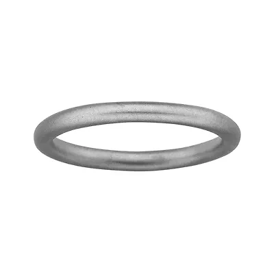 Personally Stackable Sterling Silver Satin Ring