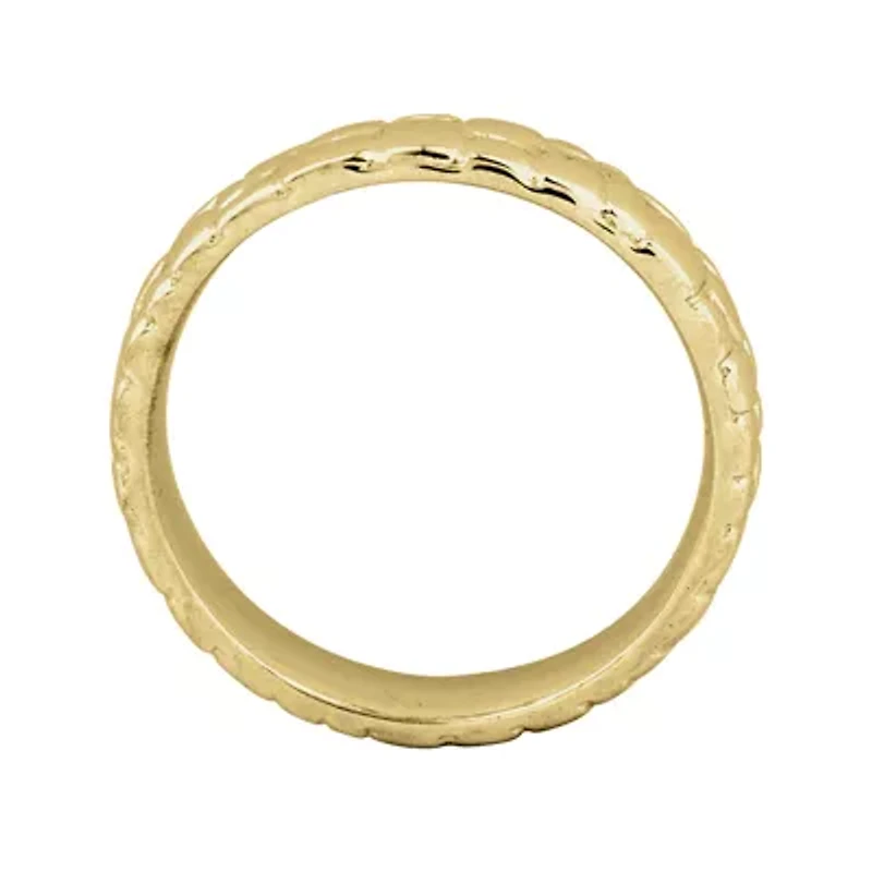 Personally Stackable 18K Yellow Gold Over Sterling Silver Stackable Ring