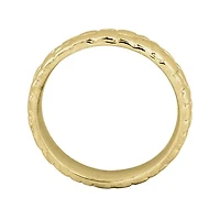 Personally Stackable 18K Yellow Gold Over Sterling Silver Stackable Ring