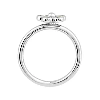 Personally Stackable Genuine Peridot Flower Ring