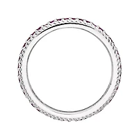 Personally Stackable Lab-Created Ruby Eternity Ring