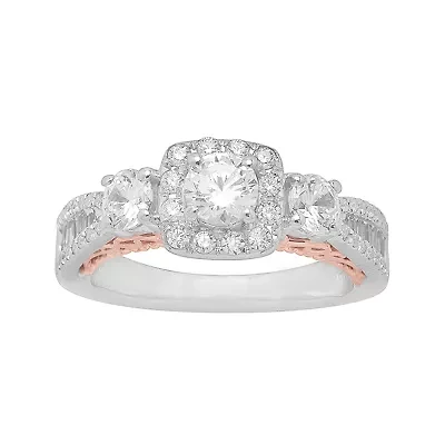 Love Lives Forever™ 1¼ CT. T.W. Diamond 14K Two-Tone Gold 3-Stone Ring