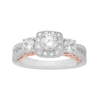 Love Lives Forever™ 1¼ CT. T.W. Diamond 14K Two-Tone Gold 3-Stone Ring