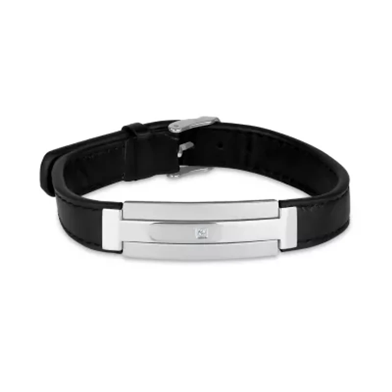 Mens Stainless Steel 9 Inch Id Bracelet