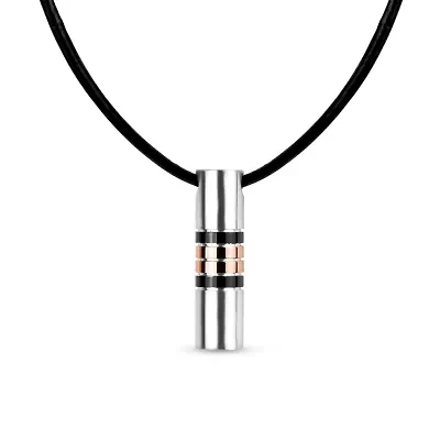 Mens Stainless Steel 24 Inch Pendant Necklace