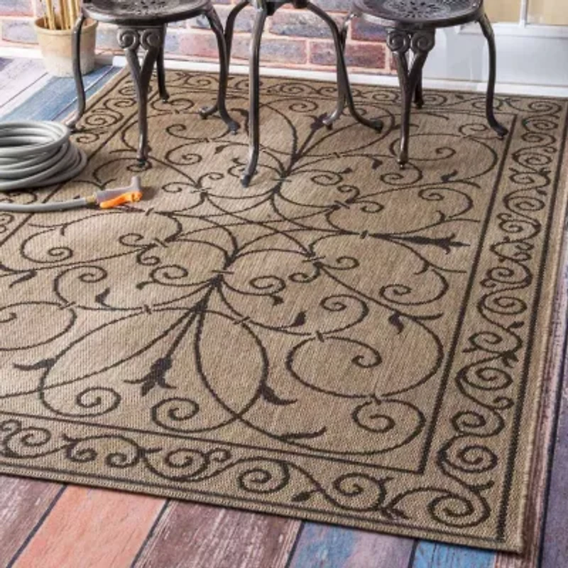 nuLoom Kathleen Outdoor Krem Rug