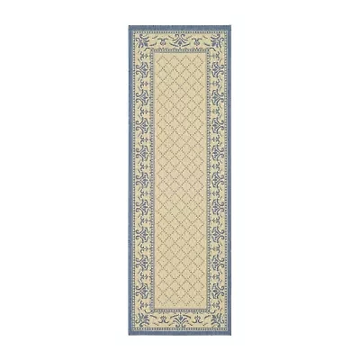 Safavieh Courtyard Collection Alden Oriental Indoor/Outdoor Runner Rug