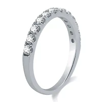 Premier Collection Womens 1/2 CT. T.W. Natural White Diamond 14K Gold Wedding Band