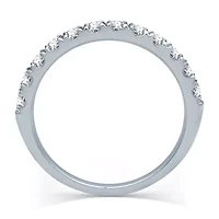 Premier Collection Womens 1/2 CT. T.W. Natural White Diamond 14K Gold Wedding Band