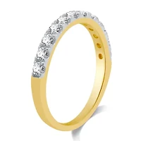Womens 1/2 CT. T.W. Natural White Diamond 14K Gold Wedding Band