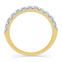 Womens 1/2 CT. T.W. Natural White Diamond 14K Gold Wedding Band