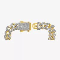 Mens 10K Gold 8 1/2 Inch Link Chain Bracelet