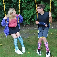 Max And Me AFO Little & Big Kids Unisex 1 Pair Knee High Socks