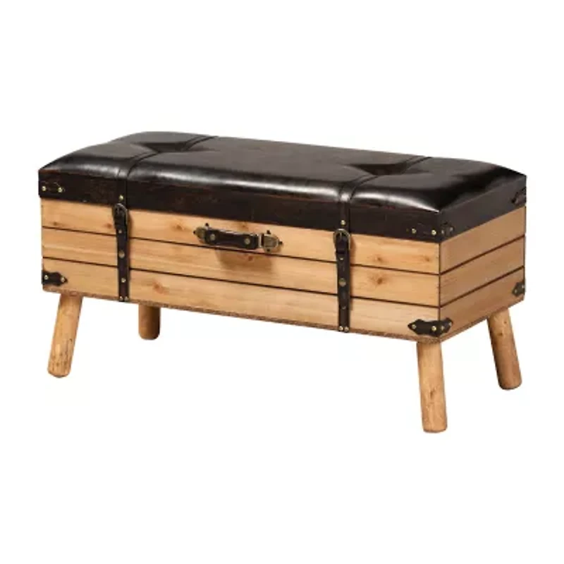 Amena Living Room Collection Upholstered Ottoman