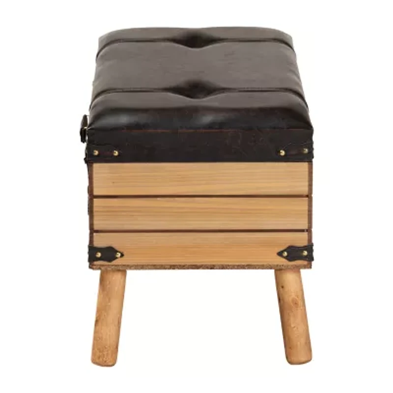 Amena Living Room Collection Upholstered Ottoman