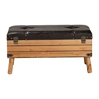Amena Living Room Collection Upholstered Ottoman