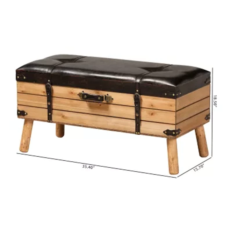 Amena Living Room Collection Upholstered Ottoman