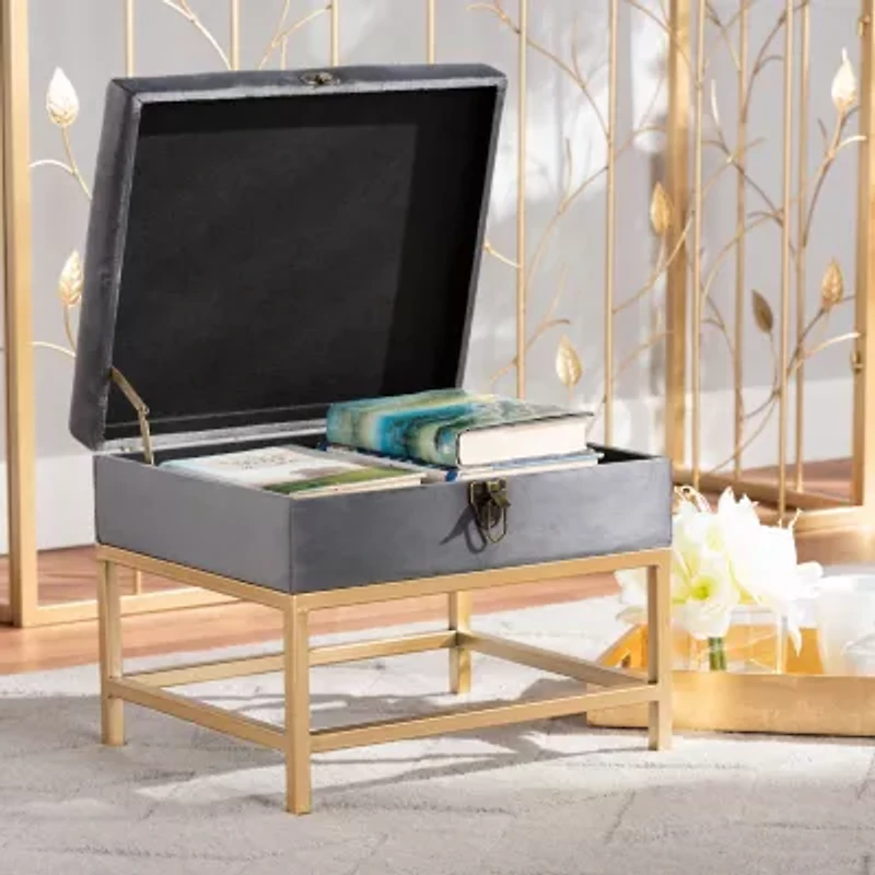 Aliana Living Room Collection Upholstered Ottoman