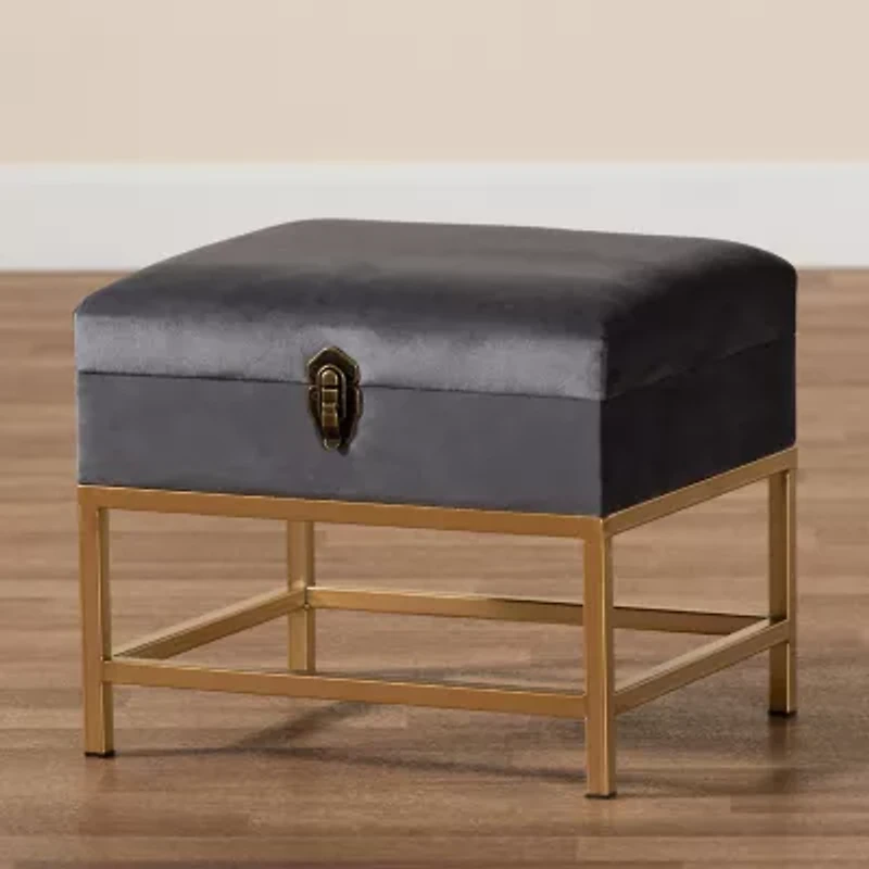 Aliana Living Room Collection Upholstered Ottoman