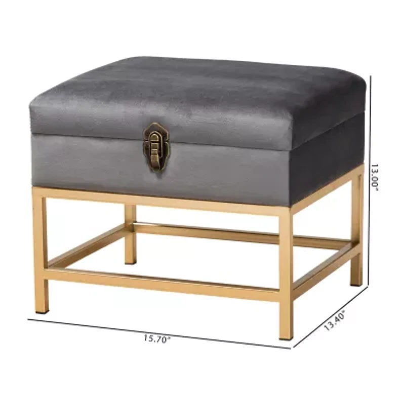 Aliana Living Room Collection Upholstered Ottoman