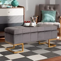 Ellery Living Room Collection Upholstered Ottoman