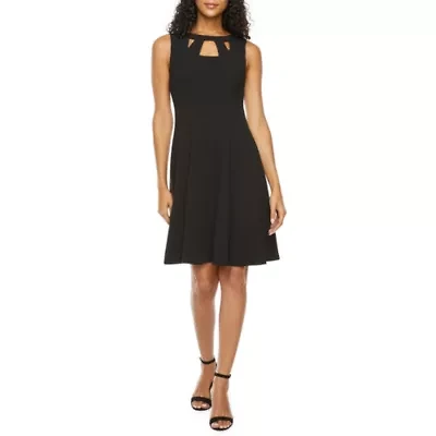 Alyx Womens Sleeveless Fit + Flare Dress