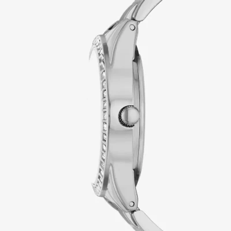 Ladies Boxed Sets Womens Crystal Accent Silver Tone 5-pc. Watch Boxed Set Fmdjset348