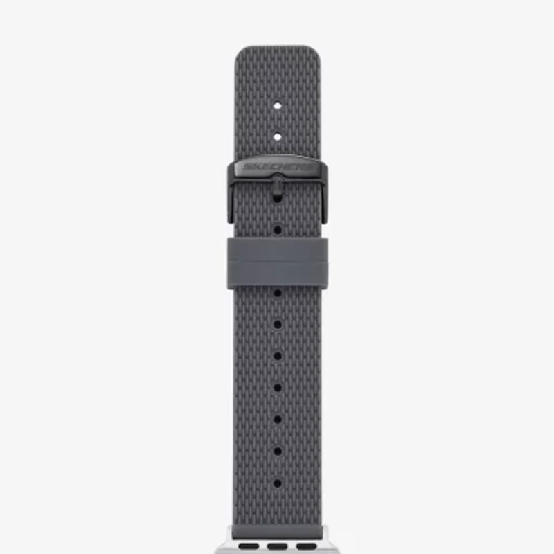 Skechers Apple Watch Compatible Mens Gray Watch Band Srs1001