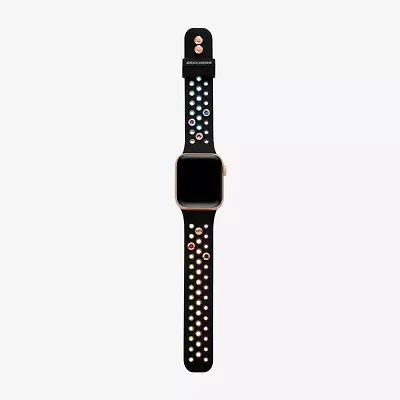 Skechers Apple Watch Compatible Unisex Adult Black Watch Band Srs6000