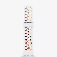 Skechers Apple Watch Compatible Unisex Adult White Watch Band Srs6001