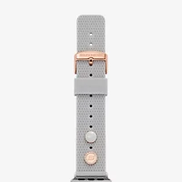 Skechers Apple Watch Compatible Unisex Adult Gray Watch Band Srs6004