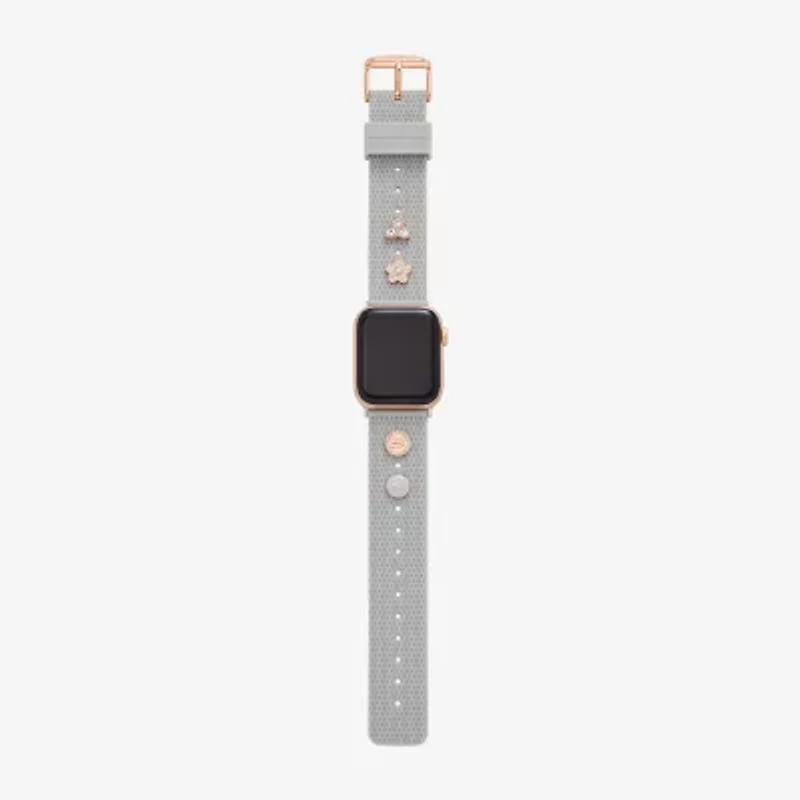 Skechers Apple Watch Compatible Unisex Adult Gray Watch Band Srs6004