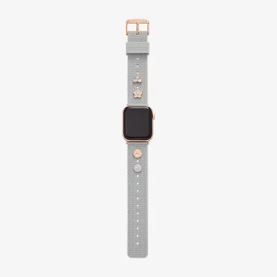 Skechers Apple Watch Compatible Unisex Adult Gray Watch Band Srs6004